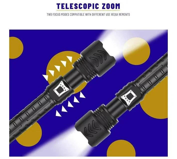 ANDOWL 2x 26650 TORCH, HIGH POWERED - Q-SD011 - Tophatter's Army Deals FLASHLIGHTS - Tophatter Daily Deals