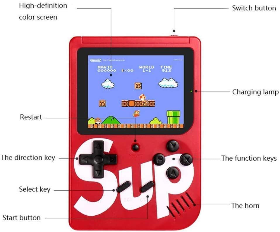 ANDOWL HANDHELD NES 8-BIT CONSOLE, 400-IN-1 - Tophatter's Army Deals GADGETS - Tophatter Daily Deals