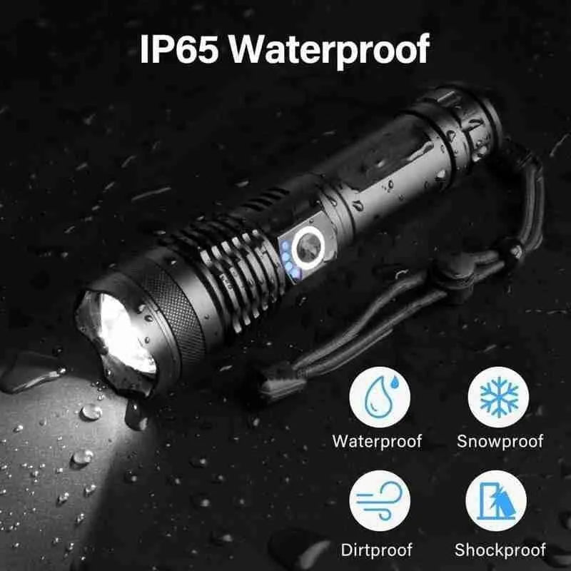 ANDOWL RECHARGEABLE 18650MAH FLASHLIGHT-Q-5109 - Tophatter's Army Deals FLASHLIGHTS - Tophatter Daily Deals