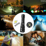 ANDOWL RECHARGEABLE 18650MAH FLASHLIGHT-Q-5109 - Tophatter's Army Deals FLASHLIGHTS - Tophatter Daily Deals