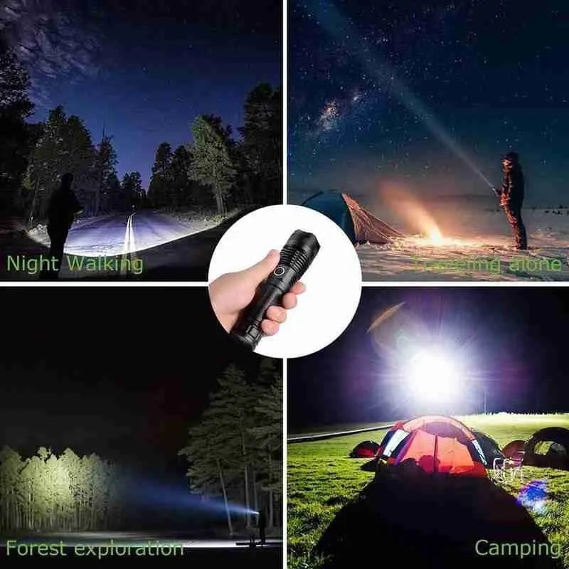 ANDOWL RECHARGEABLE 18650MAH FLASHLIGHT-Q-5109 - Tophatter's Army Deals FLASHLIGHTS - Tophatter Daily Deals