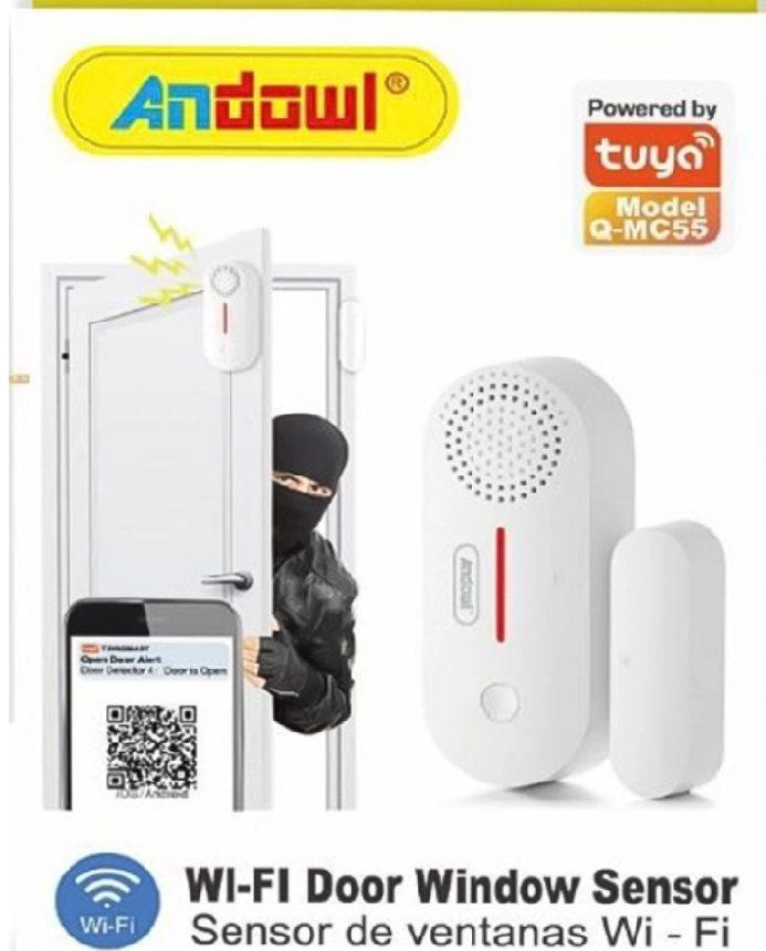 ANDOWL WI-FI DOOR/WINDOW SIREN - Q-MC55 - Tophatter's Army Deals ALARM SYSTEMS - Tophatter Daily Deals