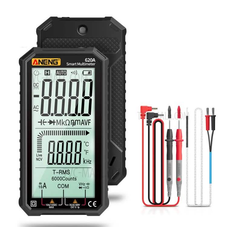 ANENG 4.7-Inch LCD Display 6000 Count AC/DC Digital Multimeter Black Home Improvement - Tophatter Daily Deals