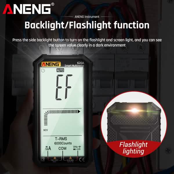 ANENG 4.7-Inch LCD Display 6000 Count AC/DC Digital Multimeter Home Improvement - Tophatter Daily Deals