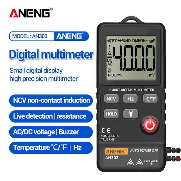 ANENG 4.7-Inch LCD Display 6000 Count AC/DC Digital Multimeter Home Improvement - Tophatter Daily Deals