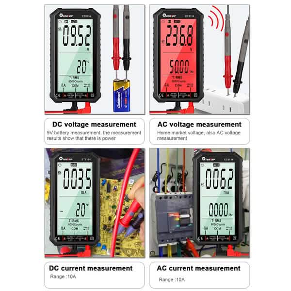 ANENG 4.7-Inch LCD Display 6000 Count AC/DC Digital Multimeter Home Improvement - Tophatter Daily Deals