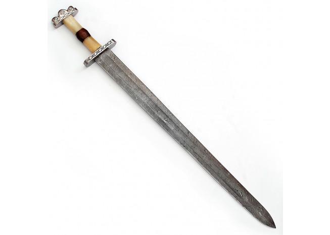 Anglo Saxon No Mans Land Damascus Battle Sword historical period - Tophatter Daily Deals