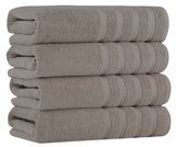 Antalya Turkish Cotton Luxury Bath Towels Set - 4 Pieces Bath Towel - Tophatter Daily Deals