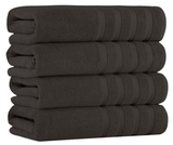 Antalya Turkish Cotton Luxury Bath Towels Set - 4 Pieces Twilight Grey Bath Towel - Tophatter Daily Deals