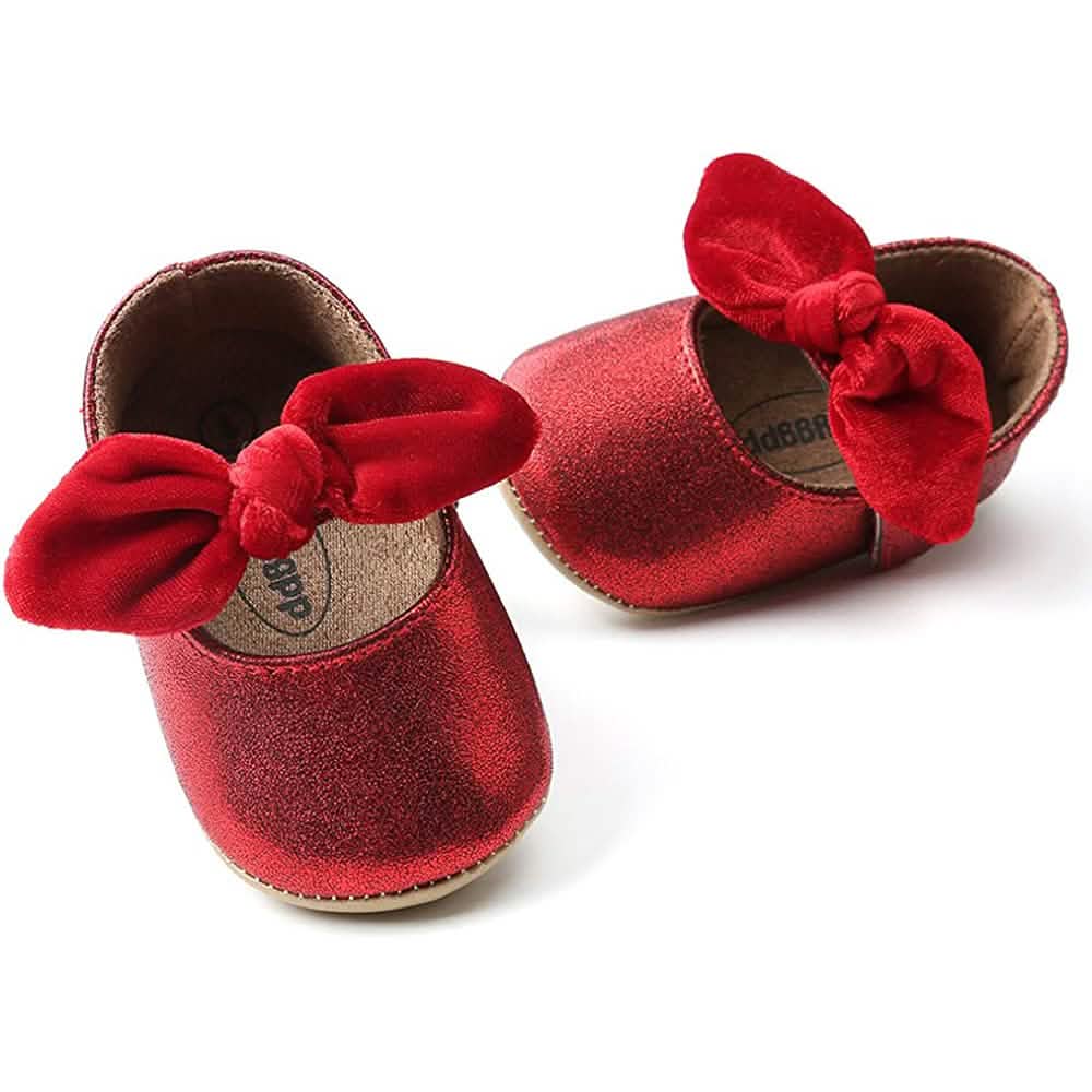 Antheron Baby Girls Mary Jane Flats with Bowknot Kids' & Baby Clothing - Tophatter Daily Deals