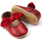 Antheron Baby Girls Mary Jane Flats with Bowknot Red Kids' & Baby Clothing - Tophatter Daily Deals
