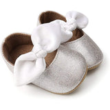 Antheron Baby Girls Mary Jane Flats with Bowknot Silver Kids' & Baby Clothing - Tophatter Daily Deals