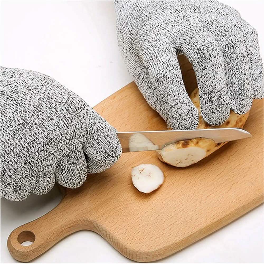 Anti-Cut Gloves 5 Grade Safety Cut Proof Stab Resistant Stainless Steel Home Improvement - Tophatter Daily Deals