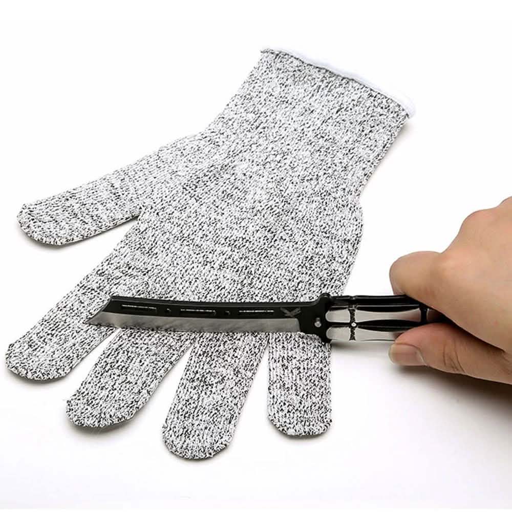 Anti-Cut Gloves 5 Grade Safety Cut Proof Stab Resistant Stainless Steel Home Improvement - Tophatter Daily Deals