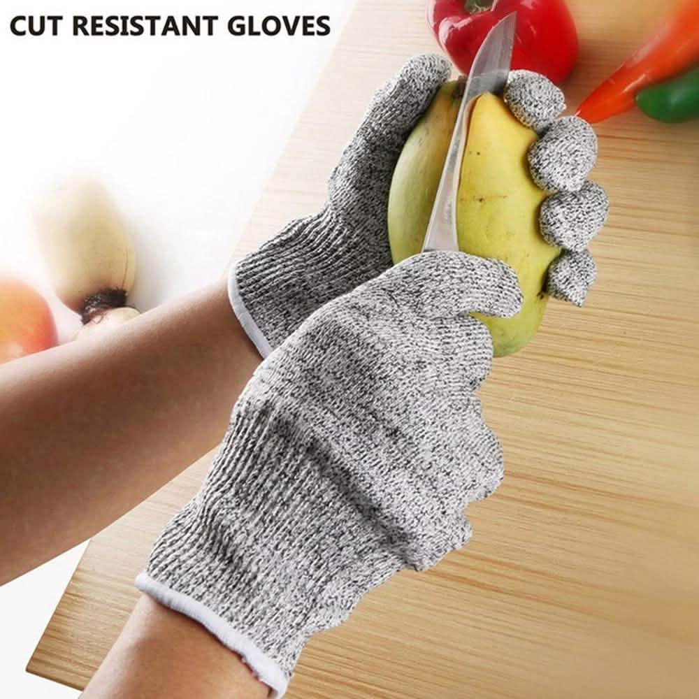 Anti-Cut Gloves 5 Grade Safety Cut Proof Stab Resistant Stainless Steel Home Improvement - Tophatter Daily Deals