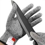 Anti-Cut Gloves 5 Grade Safety Cut Proof Stab Resistant Stainless Steel Home Improvement - Tophatter Daily Deals