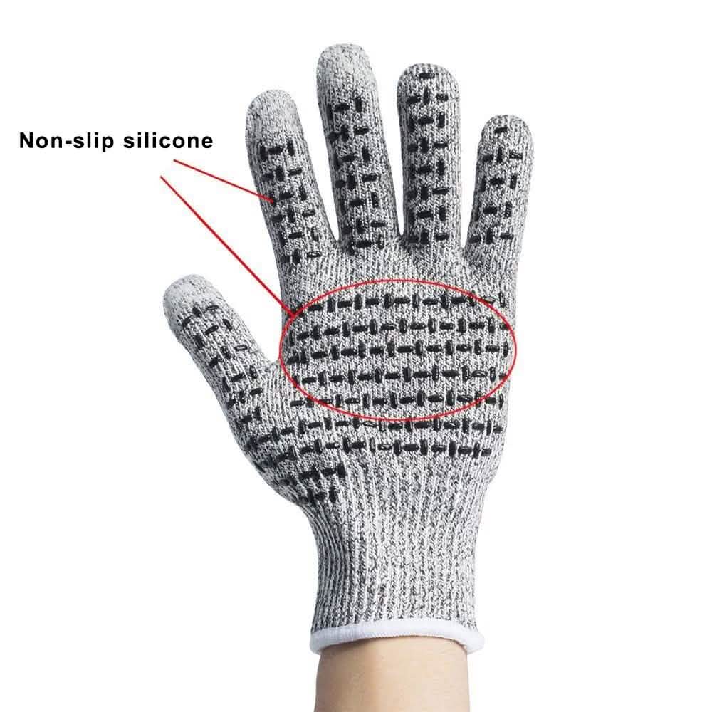 Anti-Cut Gloves 5 Grade Safety Cut Proof Stab Resistant Stainless Steel Home Improvement - Tophatter Daily Deals