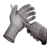 Anti-Cut Gloves 5 Grade Safety Cut Proof Stab Resistant Stainless Steel Home Improvement - Tophatter Daily Deals