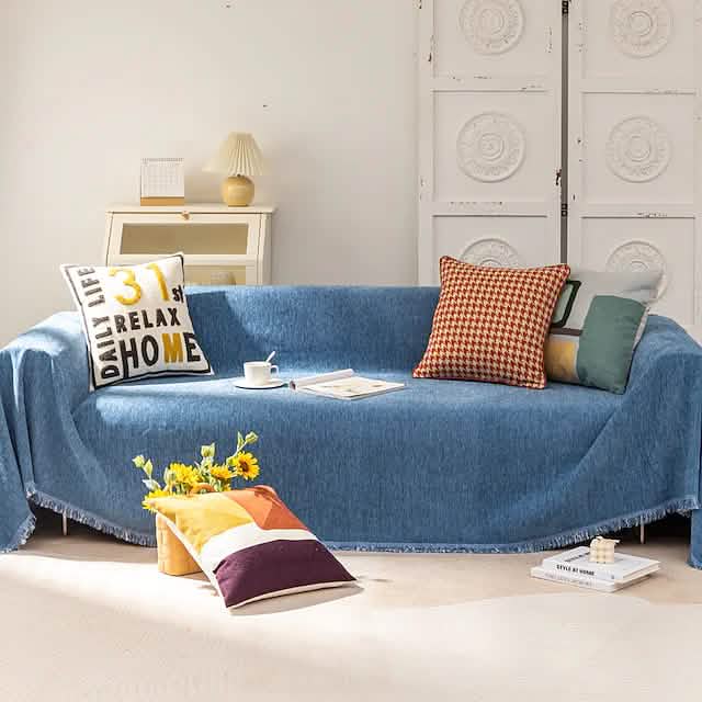 Anti-Scratch Cat Sofa Blanket Navy Furniture & Decor - Tophatter Daily Deals