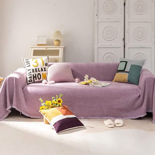 Anti-Scratch Cat Sofa Blanket Purple Furniture & Decor - Tophatter Daily Deals