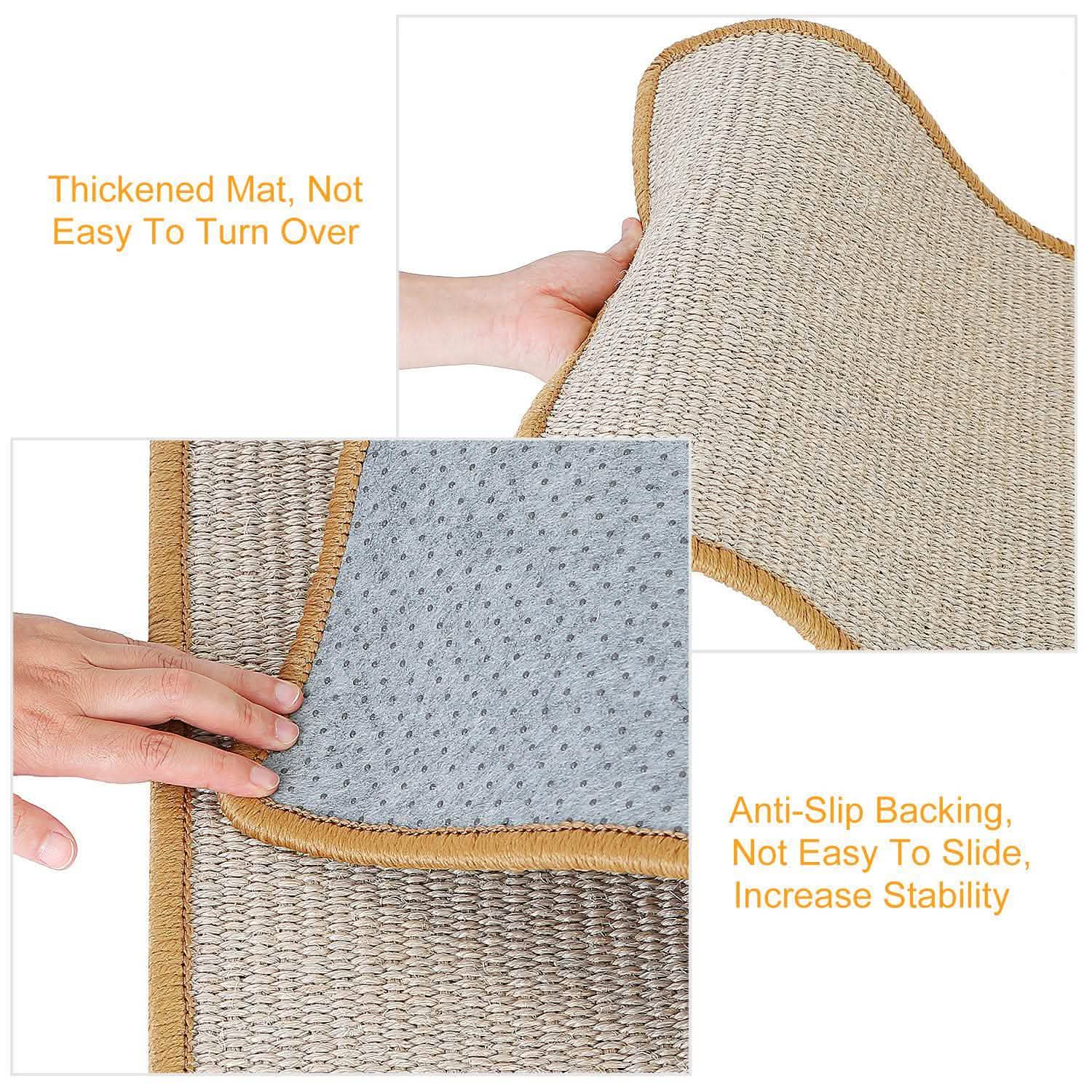 Anti-Slip Mat Horizontal Cat Floor Scratching Pad Rug Pet Supplies - Tophatter Daily Deals