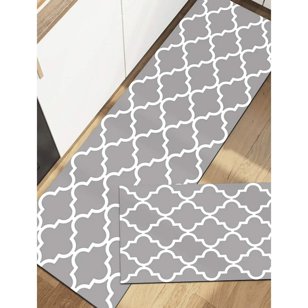 Anti-Slip Waterproof Kitchen Mat Carpet Gray Kitchen Storage - Tophatter Daily Deals