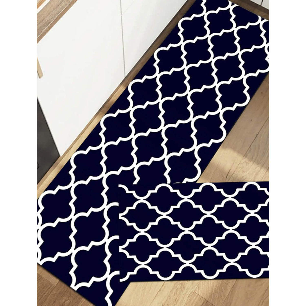 Anti-Slip Waterproof Kitchen Mat Carpet Navy Kitchen Storage - Tophatter Daily Deals
