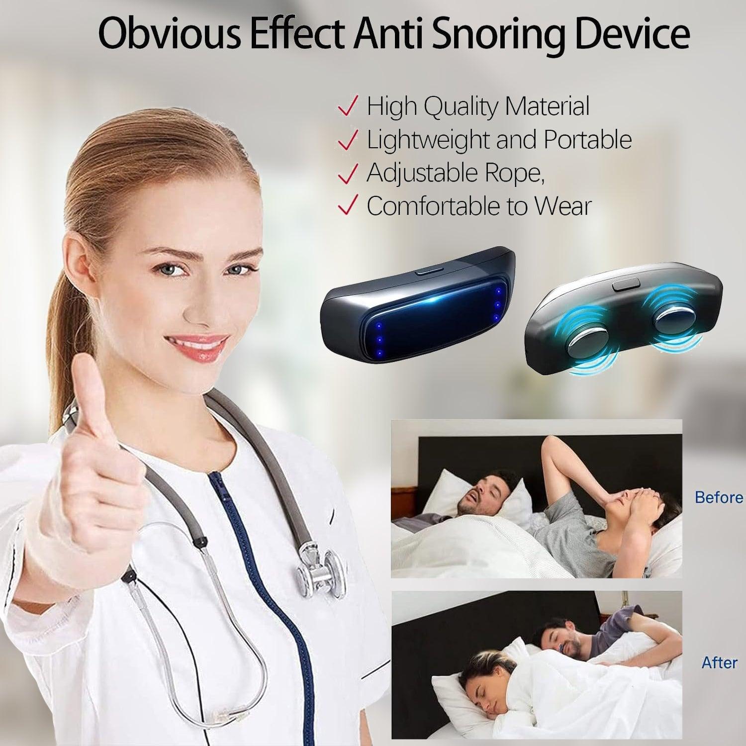 Anti Snore Device - Electric Micro Noise Stopper Sleep Apnea Aid Stop Snore HB Health Care - Tophatter Daily Deals