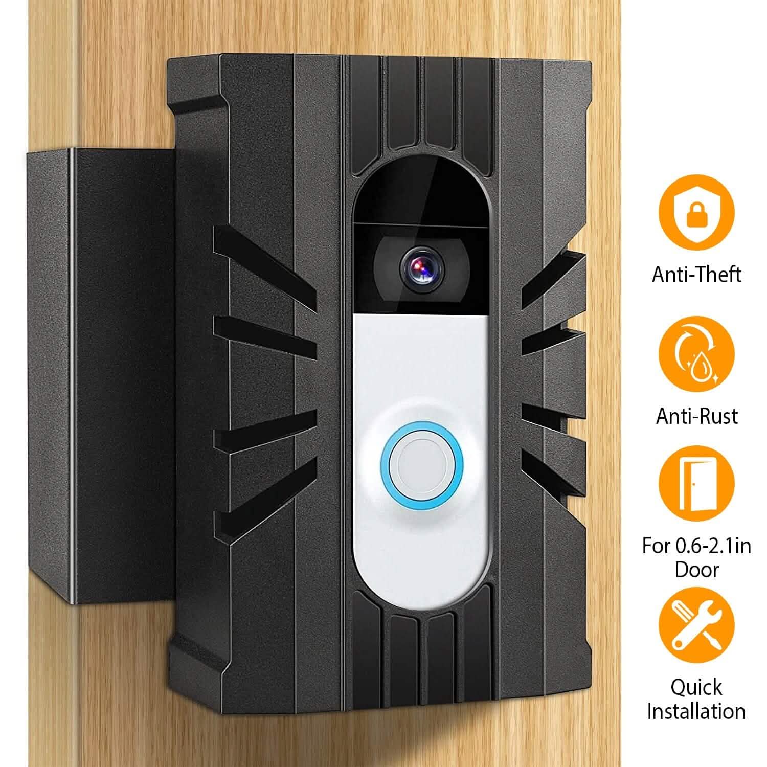 Anti Theft Video Doorbell Door Mount Fit for Most Doorbell Camera Accessories Smart Home & Security - Tophatter Daily Deals