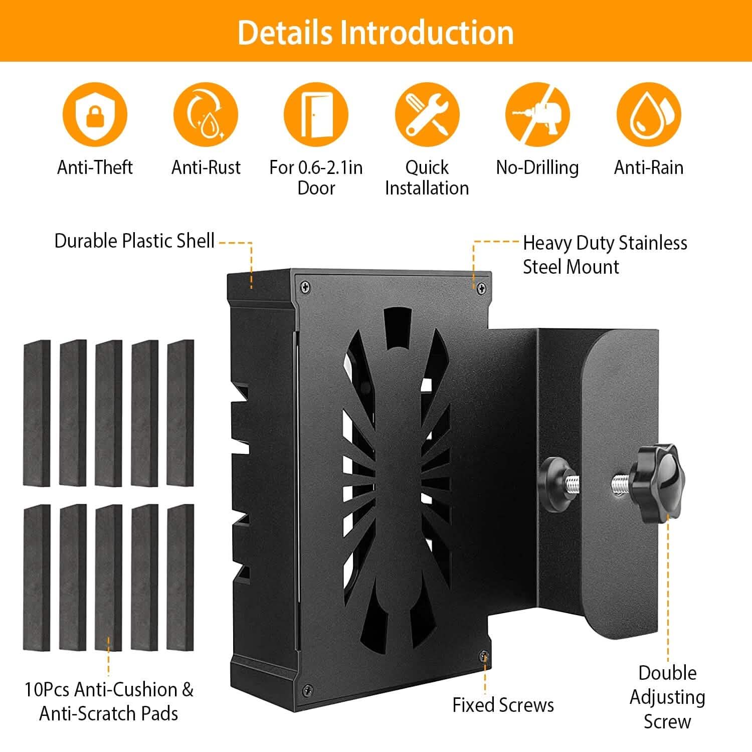 Anti Theft Video Doorbell Door Mount Fit for Most Doorbell Camera Accessories Smart Home & Security - Tophatter Daily Deals