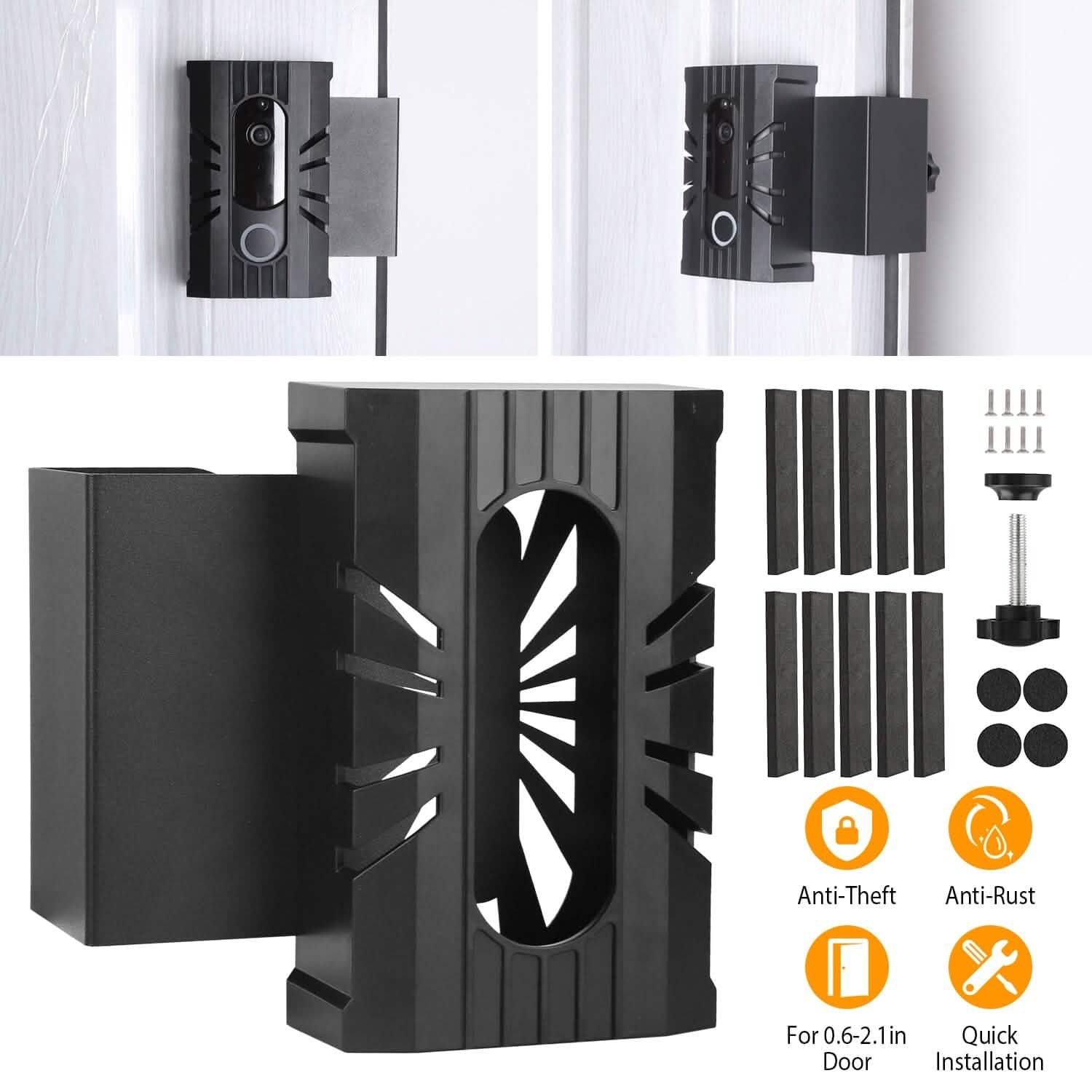 Anti Theft Video Doorbell Door Mount Fit for Most Doorbell Camera Accessories Smart Home & Security - Tophatter Daily Deals