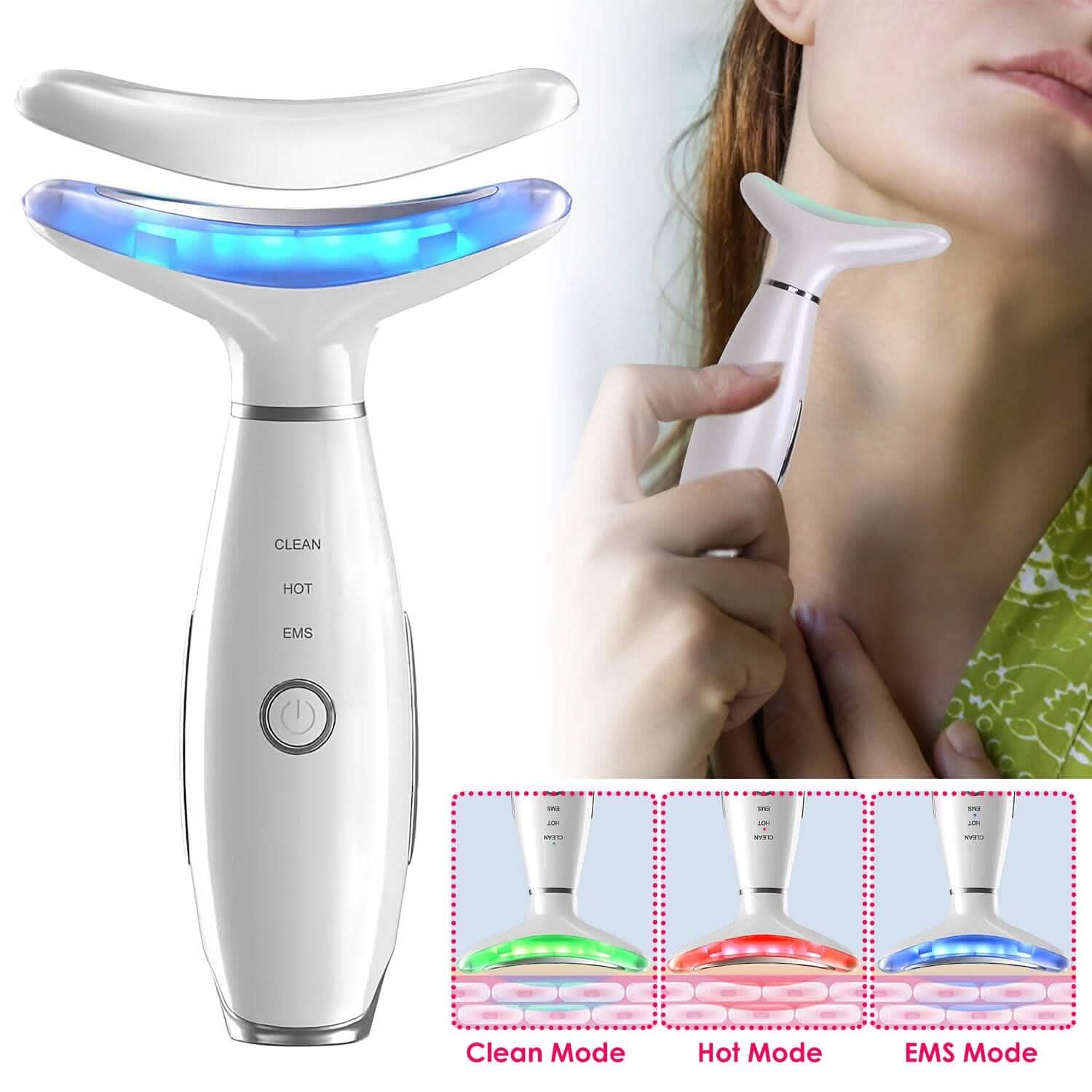 Anti Wrinkles Face Neck Massager Double Chin Reducer Beauty & Personal Care - Tophatter Daily Deals