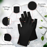 Compression Gloves for Arthritis - Fingerless Pain Relief Arthritic Hands Rheumatoid Anti Arthritis Elastic Gloves Gloves - Tophatter Daily Deals