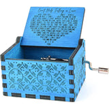 Antique Engraved Musical Box Can't Help Falling in Love Blue Toys & Games - Tophatter Daily Deals