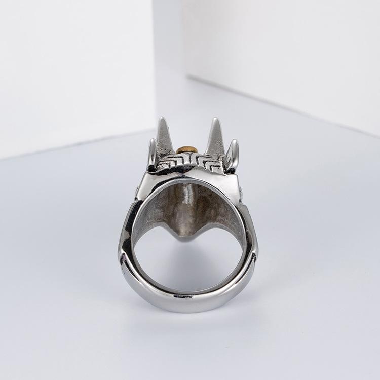 Anubis Full Stainless Steel Self Defense Ring Self Defense Jewelry - Tophatter Daily Deals