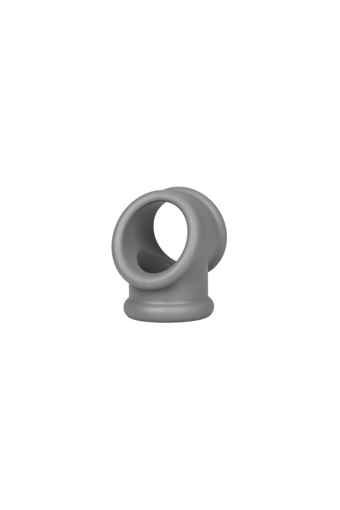 Cal Exotics - Alpha - Liquid Silicone Precision Ring with Scrotum Support - Grey Sex Toy - Tophatter Daily Deals