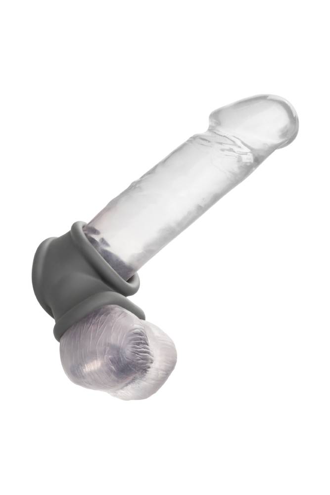 Cal Exotics - Alpha - Liquid Silicone Precision Ring with Scrotum Support - Grey Sex Toy - Tophatter Daily Deals
