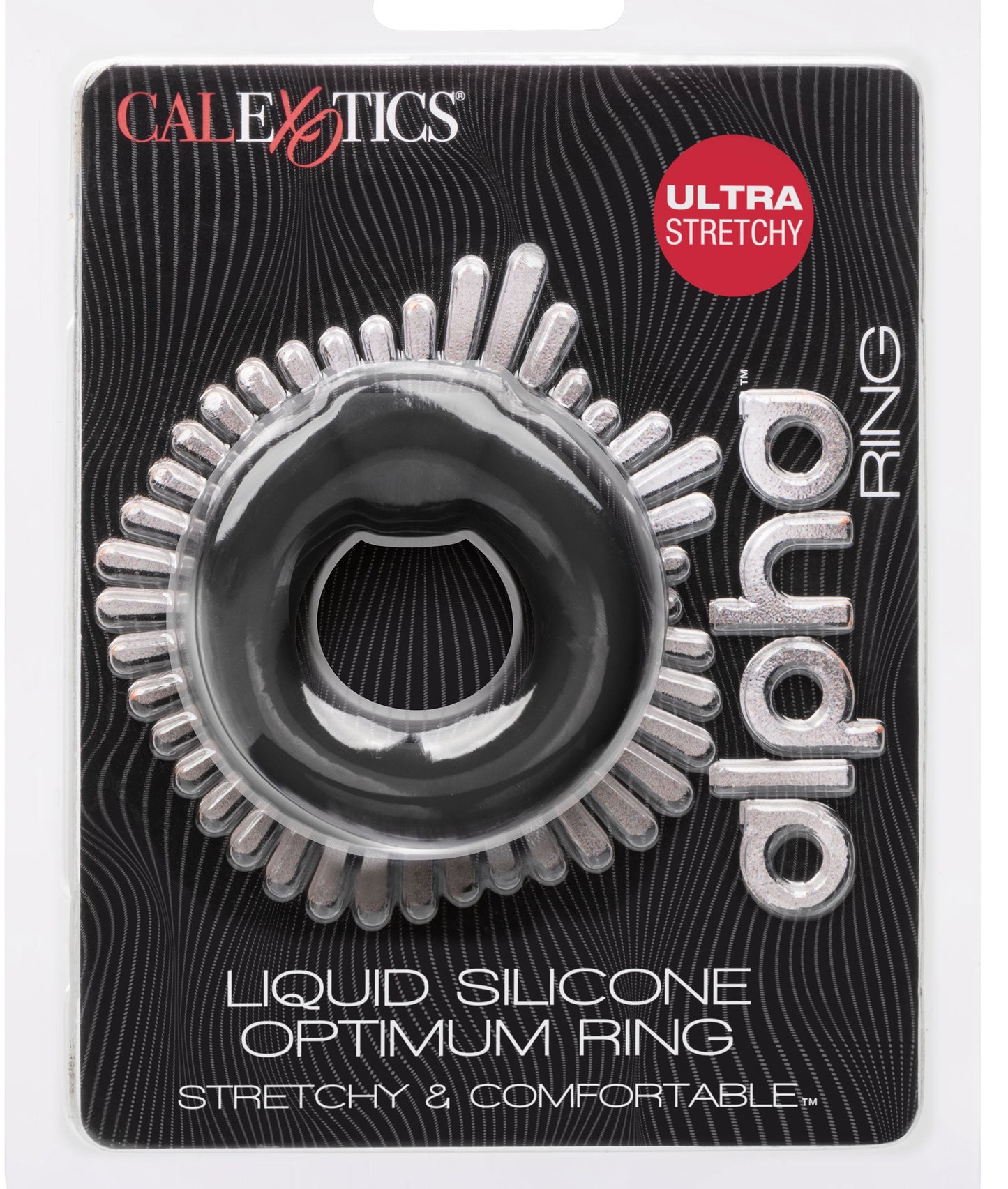 Alpha Liquid Silicone Optimum Ring Ultra Stretchy Black Size Medium > Cock Ring > Single - Tophatter Daily Deals