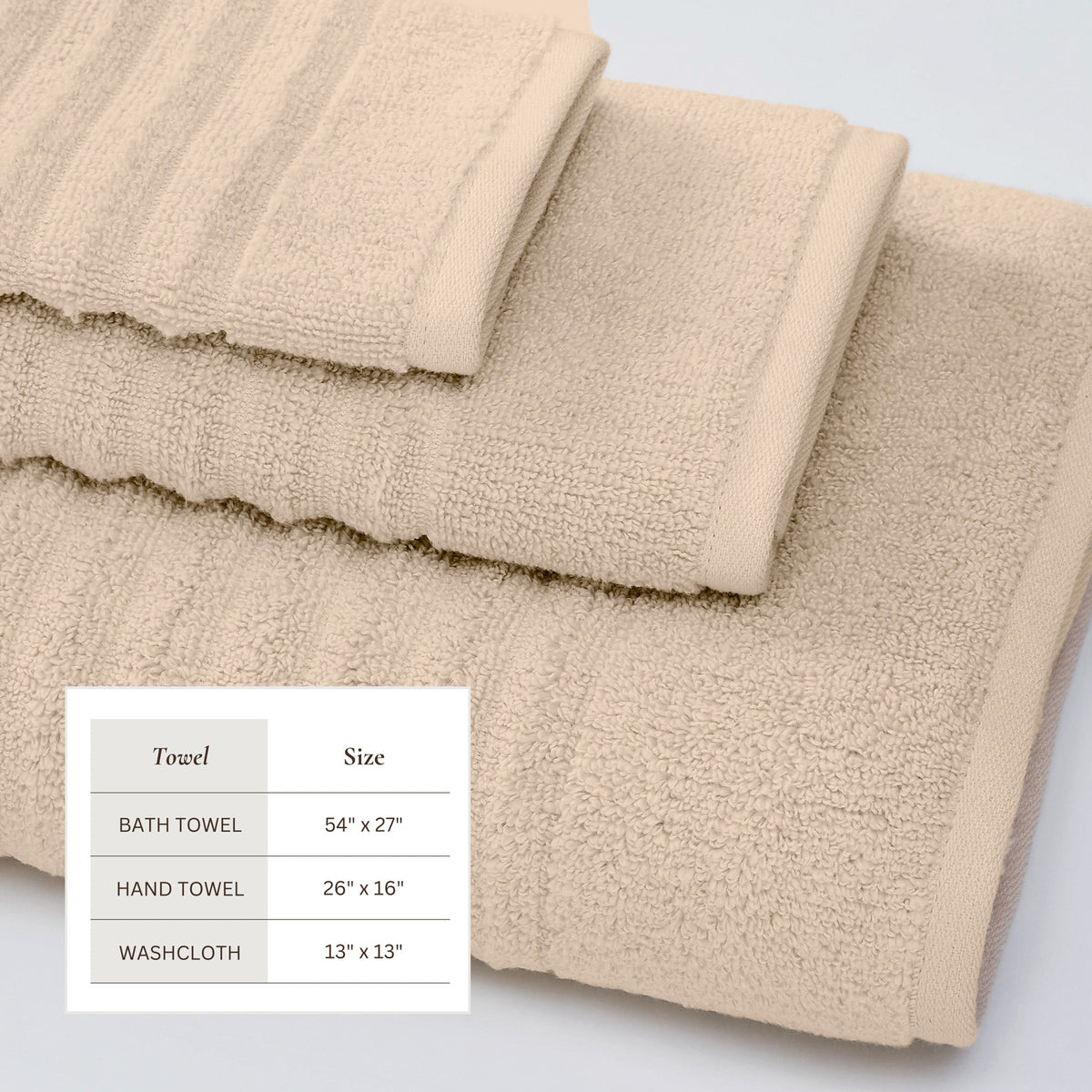 Luxury Combed Cotton Bath Towel Set - Karina Collection Bath - Tophatter Daily Deals