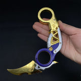 New Raptor's Claw Metal Blunt Replica-Foldable Version Golden Only - Tophatter Daily Deals