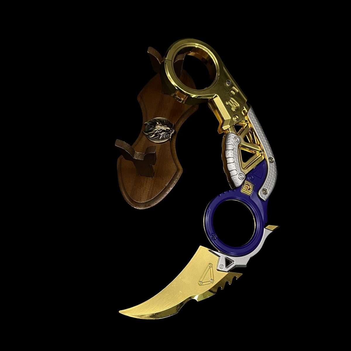 New Raptor's Claw Metal Blunt Replica-Foldable Version Golden & Stand - Tophatter Daily Deals