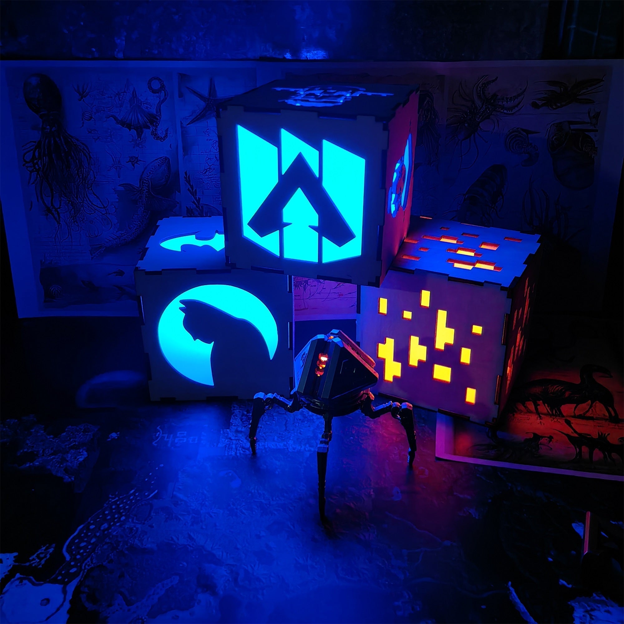 Handmade Wraith Octane Wooden Lantern Night Light - Tophatter Daily Deals