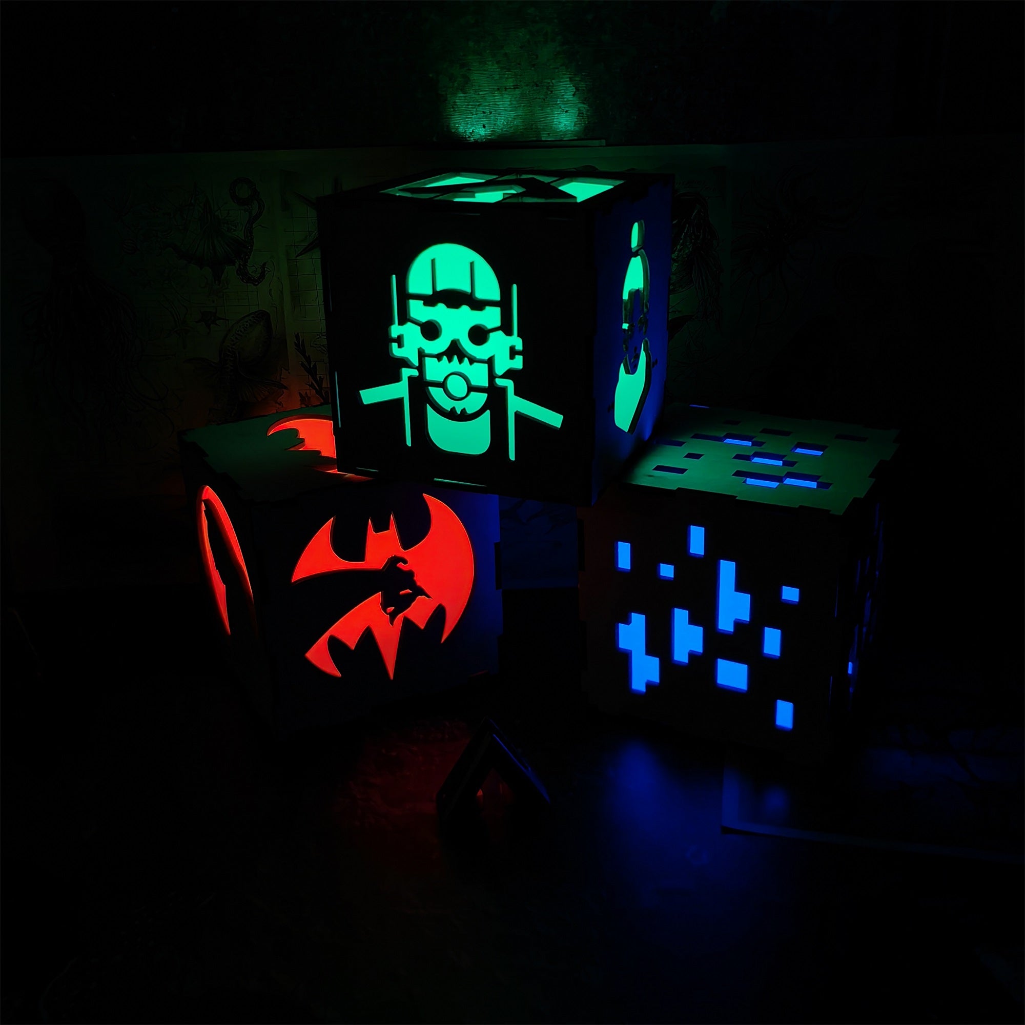Handmade Wraith Octane Wooden Lantern Night Light - Tophatter Daily Deals