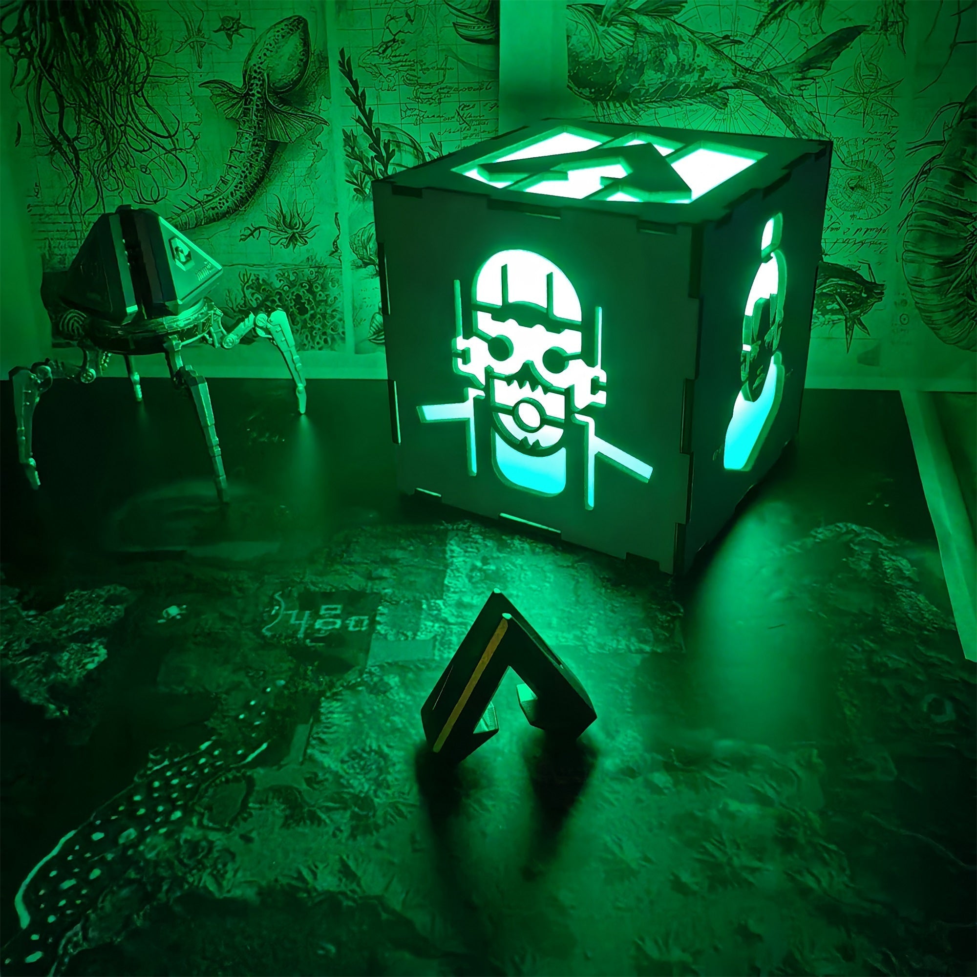 Handmade Wraith Octane Wooden Lantern Night Light - Tophatter Daily Deals
