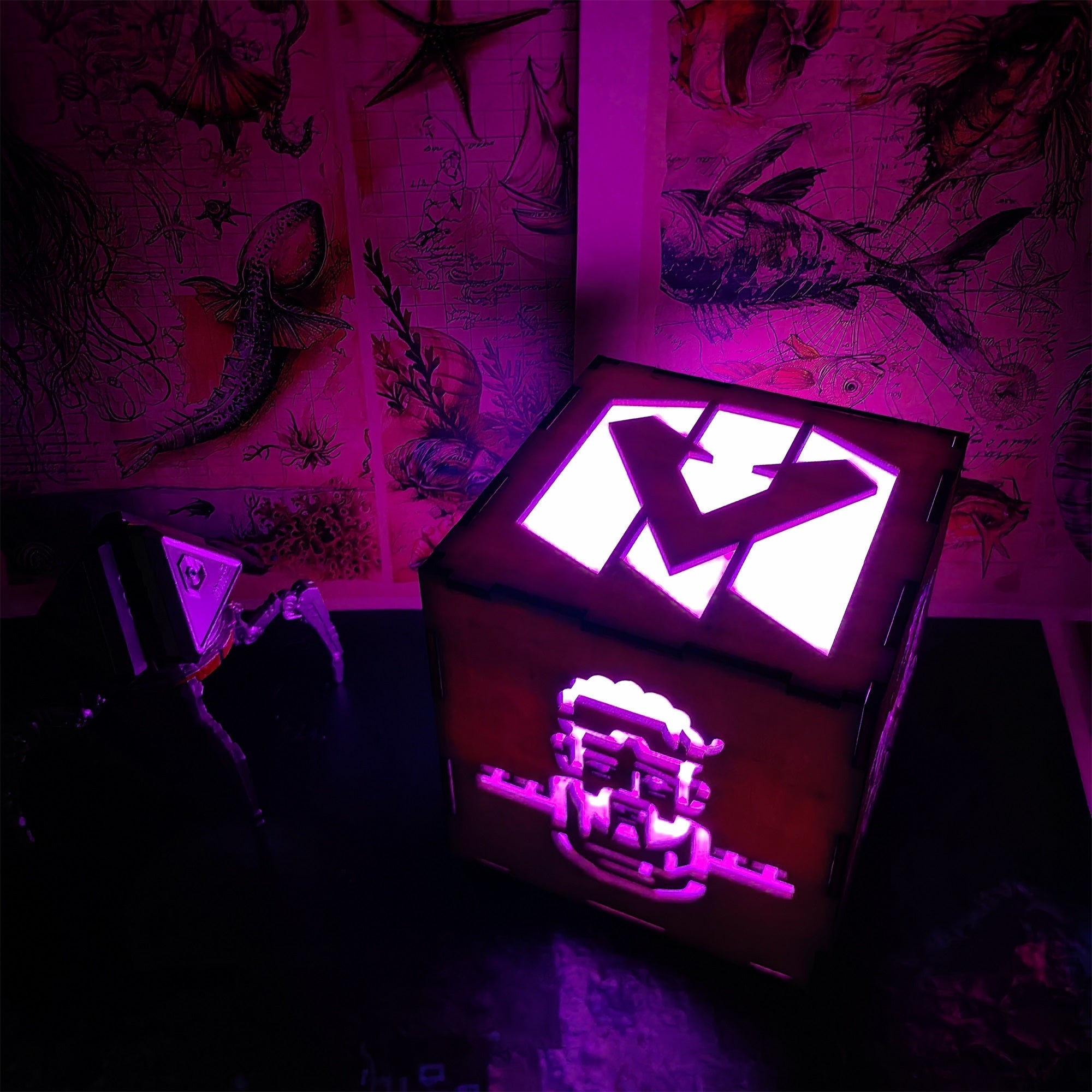 Handmade Wraith Octane Wooden Lantern Night Light - Tophatter Daily Deals