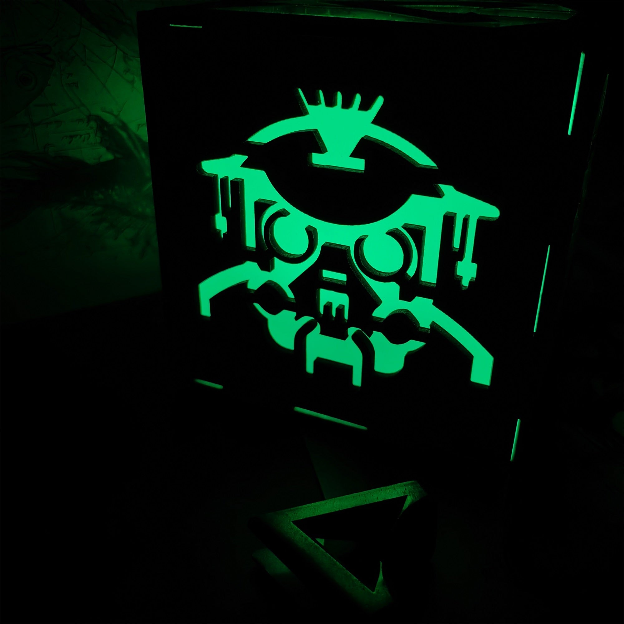 Handmade Wraith Octane Wooden Lantern Night Light - Tophatter Daily Deals