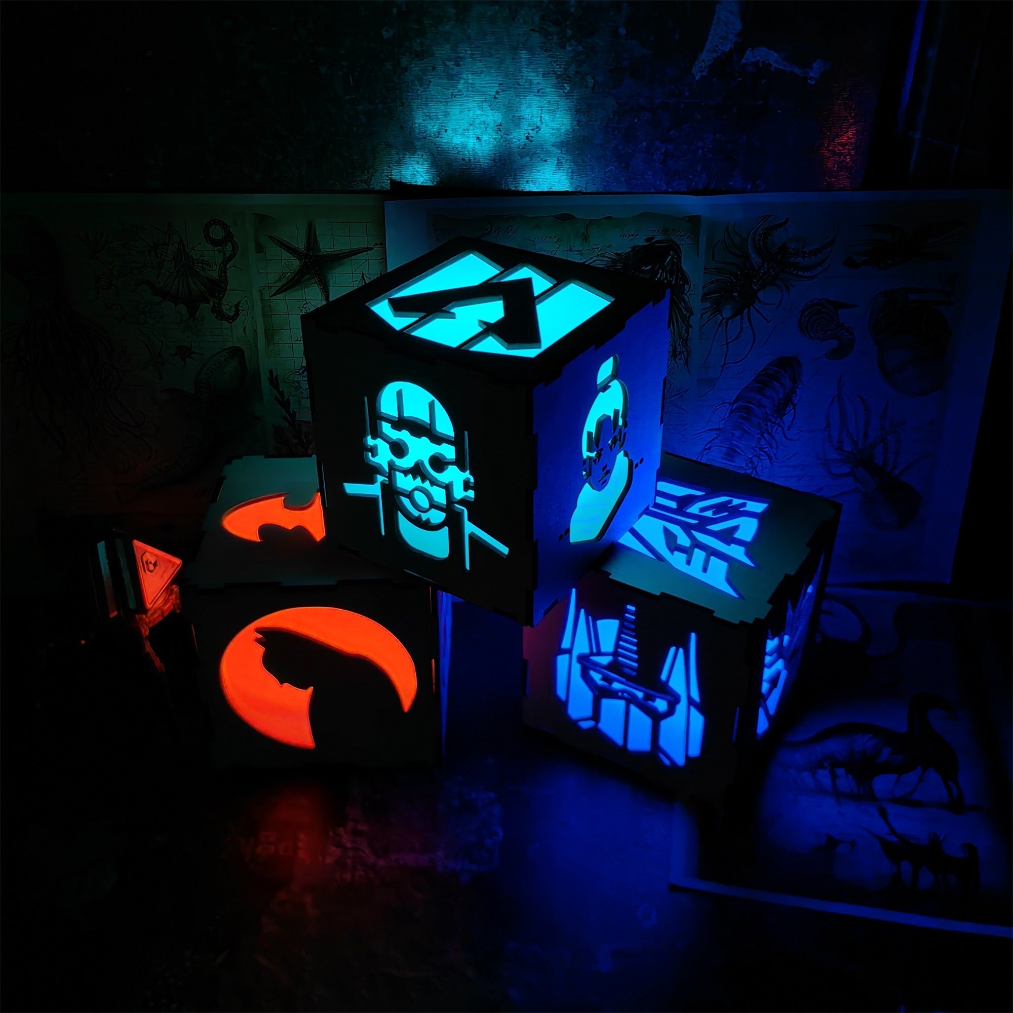 Handmade Wraith Octane Wooden Lantern Night Light - Tophatter Daily Deals