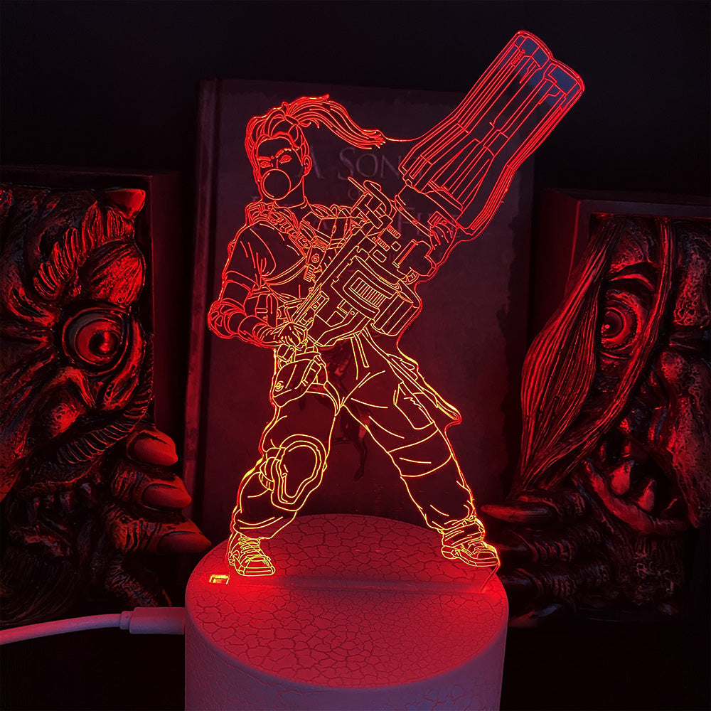 Customized Game Characters 3D Night Lamp Rampart - Tophatter Daily Deals