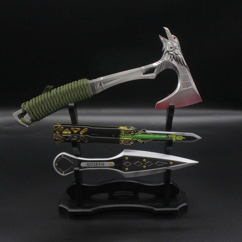 Best Metal Wraith Octane Bloodhound Heirloom Replicas 3 In 1 Pack 3 Heirlooms With Holder A - Tophatter Daily Deals