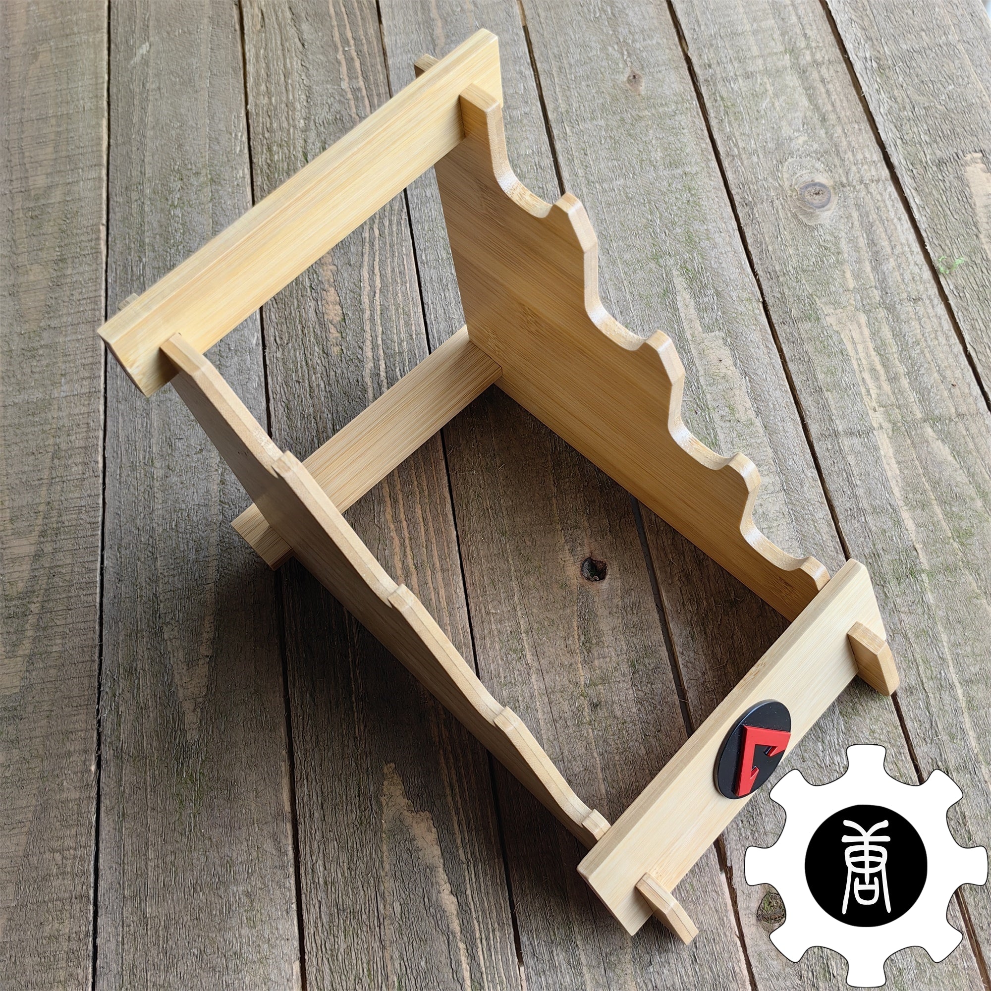 Heirloom Display Holder 4-Layer Wooden Stand - Tophatter Daily Deals